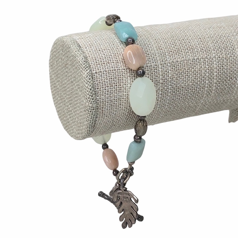 Barse Genuine Stone Beaded Sterling Bracelet - Picture 9 of 9
